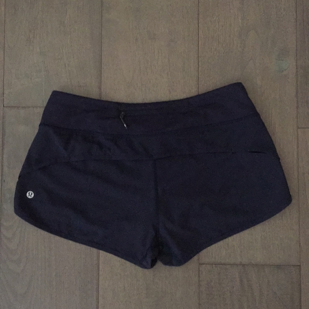 Navy Blue Lululemon Speed Up Short